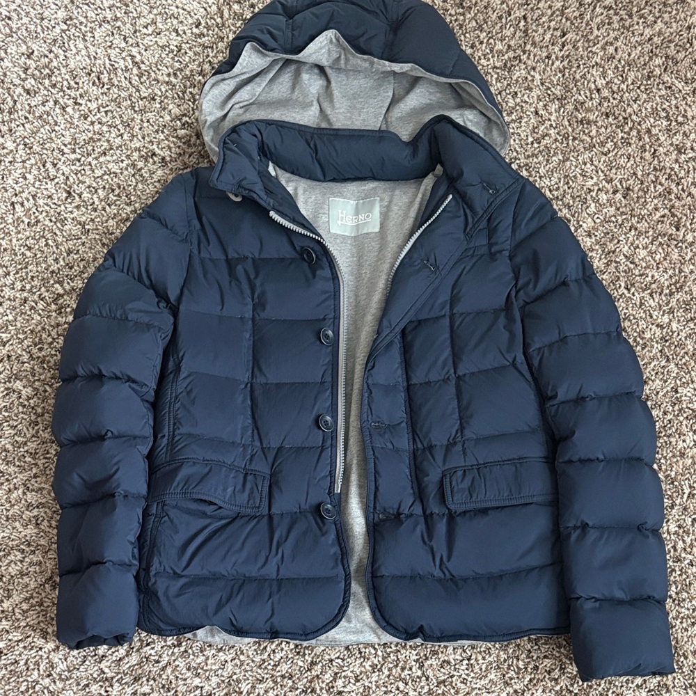 Herno Dark Blue Puffer Jacket